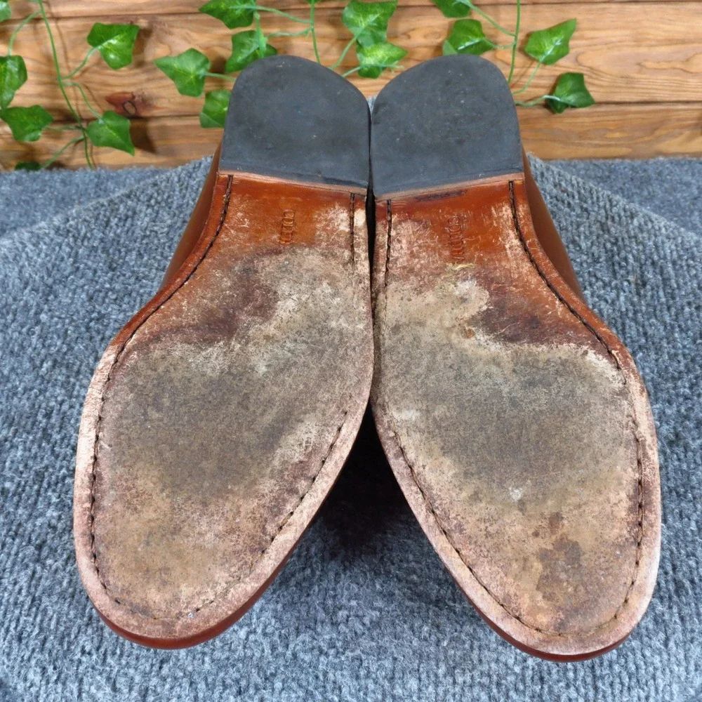 Cole Haan Pinch Tassel Loafer Mens Shoe Sz 11.5 B Narrow Dress Burgundy Leather